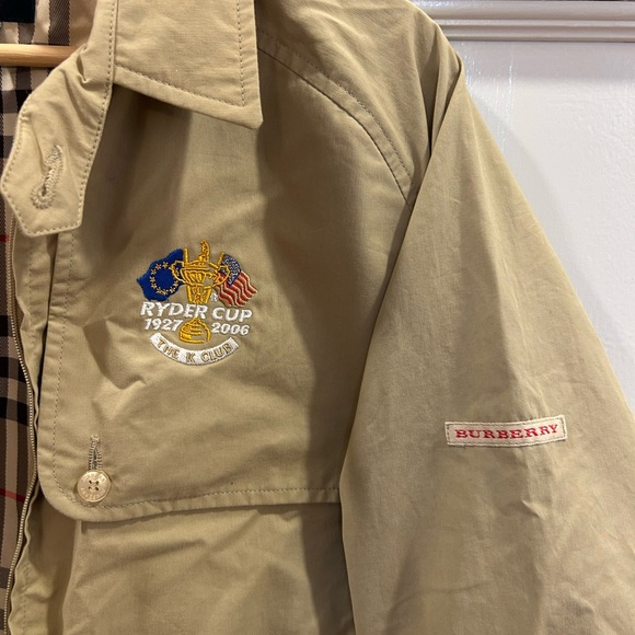 Vintage Burberry Golf Rider Cup 2006 Golf Jacket Tan Size women’s XL (men’s M) - Picture 3 of 8